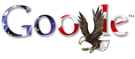 Google 4th of July logo